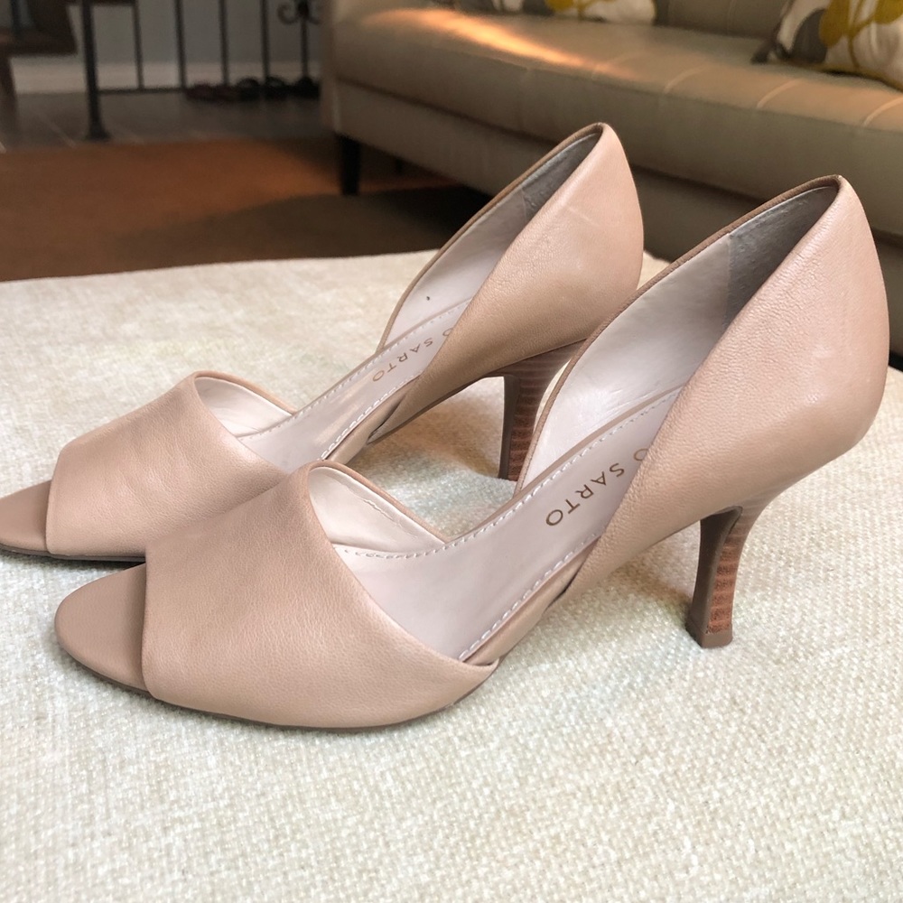 Franco Sarto Leather D Orsay Heels